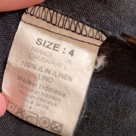 🌹Animale🌹 Linen Asymmetrical Sleeveless Button Up Dress - Picture 13 of 13